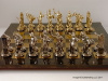 'Discus Thrower' Brass & Metal Themed Chess Set - Including Chess Board